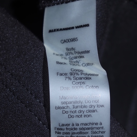 T by Alexander Wang Bonded Neoprene Logo Top Mediu - Picture 9 of 14